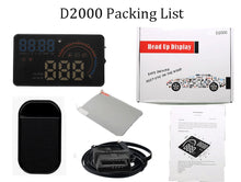 Load image into Gallery viewer, OBD2 HUD Car Head Up Display 5.5&quot;