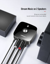 Load image into Gallery viewer, Bluetooth RCA Receiver 5.0 APT-X 3.5mm Jack Aux Wireless Adapter