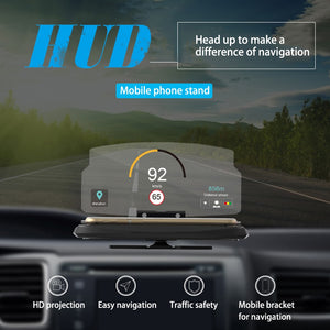 Universal Mobile Phone GPS Navigation Bracket HUD Head Up Display For Smart Phone