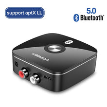 Load image into Gallery viewer, Bluetooth RCA Receiver 5.0 APT-X 3.5mm Jack Aux Wireless Adapter