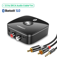 Load image into Gallery viewer, Bluetooth RCA Receiver 5.0 APT-X 3.5mm Jack Aux Wireless Adapter