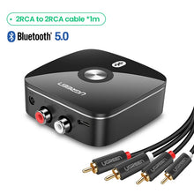 Load image into Gallery viewer, Bluetooth RCA Receiver 5.0 APT-X 3.5mm Jack Aux Wireless Adapter