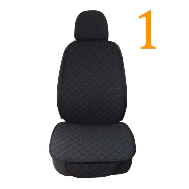 Large Size One Seat Flax Car Seat Cover Protector Front Seat Back Cushion Pad Mat Auto Front Automotive interior Truck Suv Van