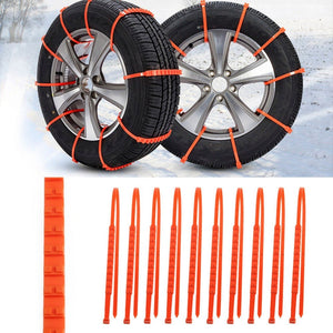 10pcs Lot Car Universal Mini Plastic Winter Tyres wheels Snow Chains For Cars/Suv Car-Styling Anti-Skid Autocross Outdoor