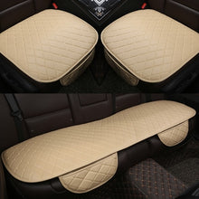 Load image into Gallery viewer, Universal Leather Car Seat Cover Cushion Front Rear Backseat Seat Cover Auto Chair Seat Protector Mat Pad Interior Accessories