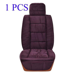 Warm Car Seat Cover Universal Winter Plush Cushion Faux Fur Material For Car Seat Protector Mat Car Interior Accessories